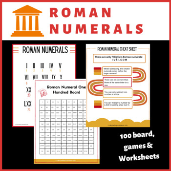 Roman Numerals Unit: Roman Numeral Games & Bingo | TPT
