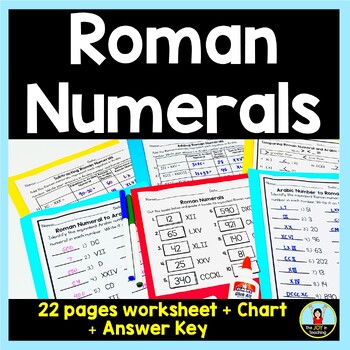 Roman Numerals Worksheet by The Joy in Teaching | TpT