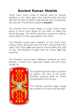 Preview of Ancient Roman Shield Activity