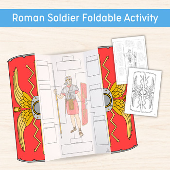 Preview of Roman Soldier Foldable Shield Activity, History of Ancient Rome