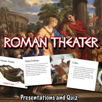 Preview of Roman Theater Notes Presentations & Quiz