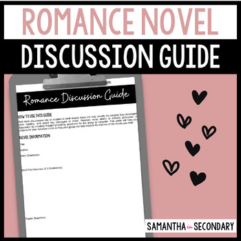 Preview of Romance Genre Discussion Guide for Literature Circles