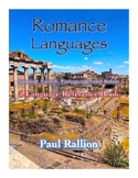 Romance Languages: Spanish, French, Portuguese, and Italian
