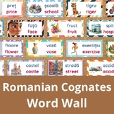 Romanian Cognates Word Wall | 100 Level A1 Cognate Words