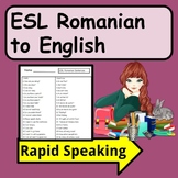 Romanian to English : ESL Newcomer Activities - Back-to-Sc
