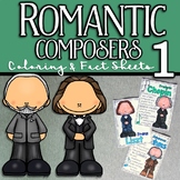 Romantic Composers Coloring and Fact Sheets