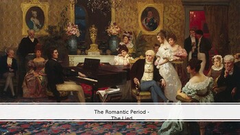 Preview of Romantic Period and Lieder - The Erlking by Schubert (Senior Music Unit QCAA)