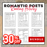 Romantic Poets - Reading Activity Pack Bundle | National P