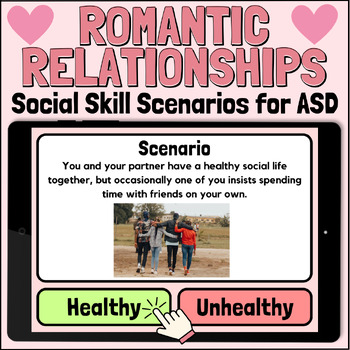 Preview of Romantic Relationships Social Skill Activity For Teens & Adults With Autism
