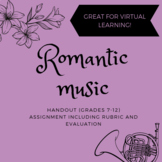 Romantic Music - Piece Analysis Project Handout