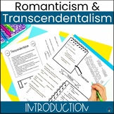 Romanticism, Transcendentalism Introduction, Visual Notes
