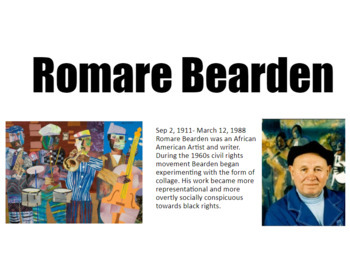 Preview of Romare Bearden Collage Lesson