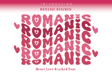 Romanic Stacked Font, Wavy Font, Valentine's Wavy Text Fon