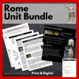 Rome Unit Bundle: PowerPoint w/ Notes, Test, Activities, P