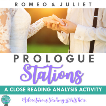 Preview of Romeo & Juliet:  A Prologue Stations Activity {Close Reading & Analysis}
