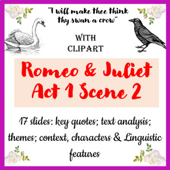 Preview of Romeo & Juliet Act 1 Scene 2 Slides