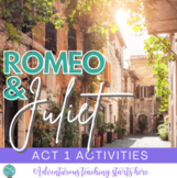 Romeo & Juliet:  Act One Activities, Close Reading, Defining Love