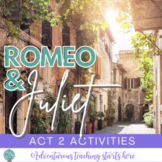 Romeo & Juliet:  Act Two Activities, Close Reading, Balcony Scene