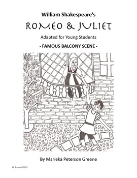 Preview of Romeo & Juliet Adapted Balcony Scene