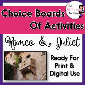 Preview of Romeo & Juliet Choice Boards of Differentiated Activities