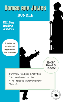 Preview of Romeo & Juliet: ESL Summary Reading Bundle: Includes PDF and Word Formats!