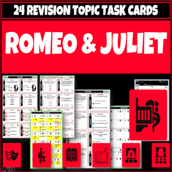 Preview of Romeo & Juliet English and Drama Task Cards