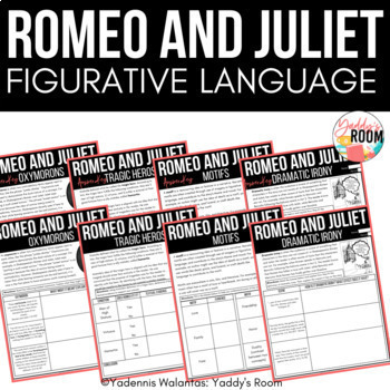 Preview of Romeo & Juliet Figurative Language Analysis - 8th 9th 10th Grade ELA