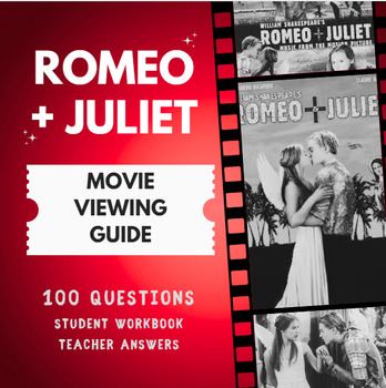 Preview of Romeo + Juliet Movie Guide (1996 Baz Luhrmann) - 100 and 50 question versions
