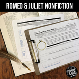 Romeo & Juliet: Non-Fiction Reading Activity