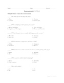 Romeo & Juliet Quiz Bundle Acts I to V with complete Answer Key