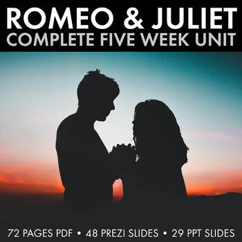Preview of Romeo and Juliet, Complete R&J Unit Plan for Shakespeare's Play, CCSS