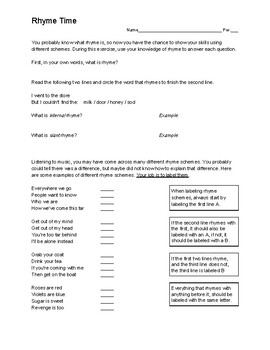 romeo juliet unit rhyme scheme worksheet by jake bethel tpt