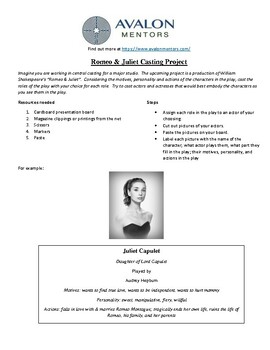 Preview of Romeo & Juliet casting project