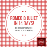 Romeo & Juliet in 14 Days COMPLETE PLANS AND ACTIVITY BUNDLE!