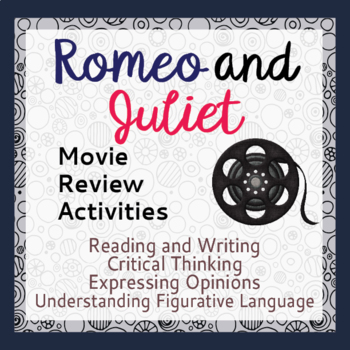 Preview of ROMEO AND JULIET Movie Activity PRINT and EASEL