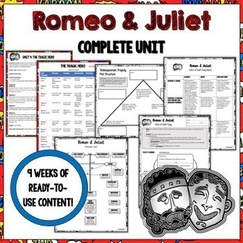 Preview of Romeo and Juliet 9 Week Unit for ELA (Ready to Use/No Prep)