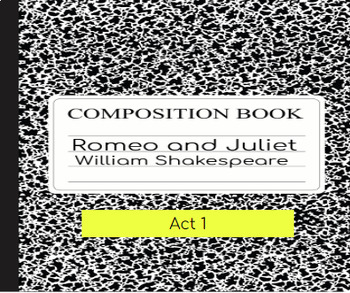 Preview of Romeo and Juliet: Act 1 Interactive Google Slide Deck