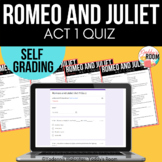 Romeo and Juliet Act 1 Quiz