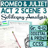 Romeo and Juliet Act 2 Scene 3 Friar Lawrence Soliloquy An