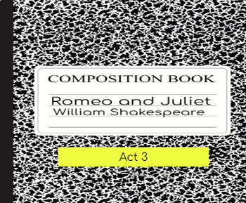 Preview of Romeo and Juliet: Act 3 Interactive Google Slide Deck