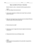 Romeo and Juliet Act 4 Scenes 1 & 2 Questions