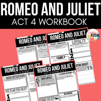 Preview of Romeo and Juliet Act 4 Workbook 
