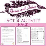 Romeo and Juliet Act Four Activities Worksheets