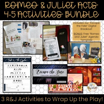 Preview of Romeo and Juliet: Acts 4-5 Activities Bundle