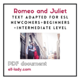 Romeo and Juliet Adapted ESL Text High School for Beginner