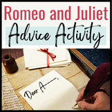Romeo and Juliet Advice Letter Activity-- Act III {EDITABLE}
