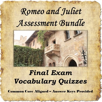 Preview of Romeo and Juliet Assessment Bundle