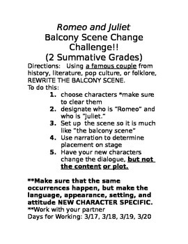 romeo and juliet balcony scene script