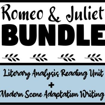 Preview of Romeo and Juliet Literary Analysis Reading and Writing Unit Plan - BUNDLE!