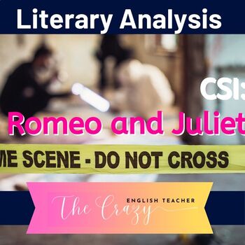 Preview of Romeo and Juliet Fun Activity: CSI Classroom Investigation final Project